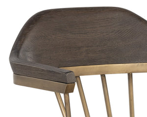 DEMI DINING ARMCHAIR - DISTRESSED BROWN