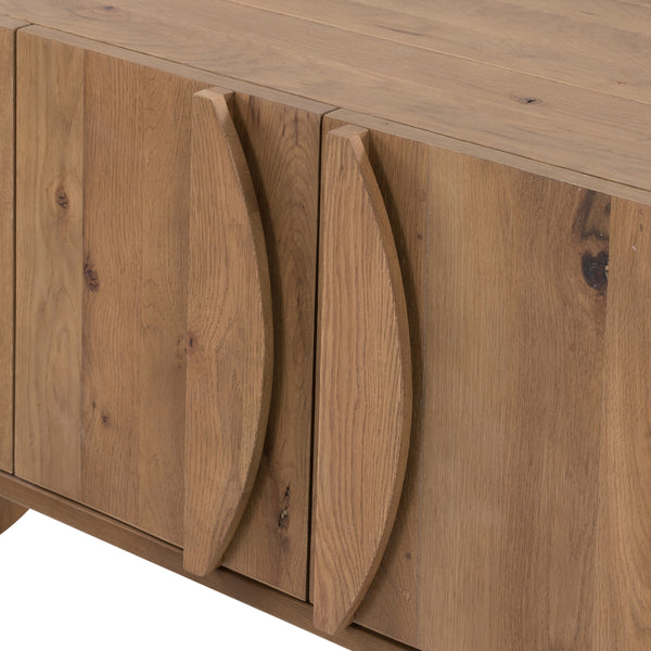 Pickford Media Console In Dusted Oak Veneer