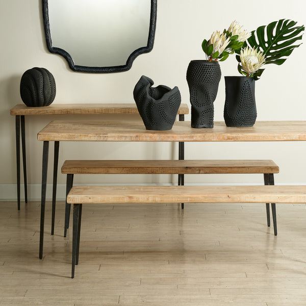 Farmhouse Wood Console Table, Natural