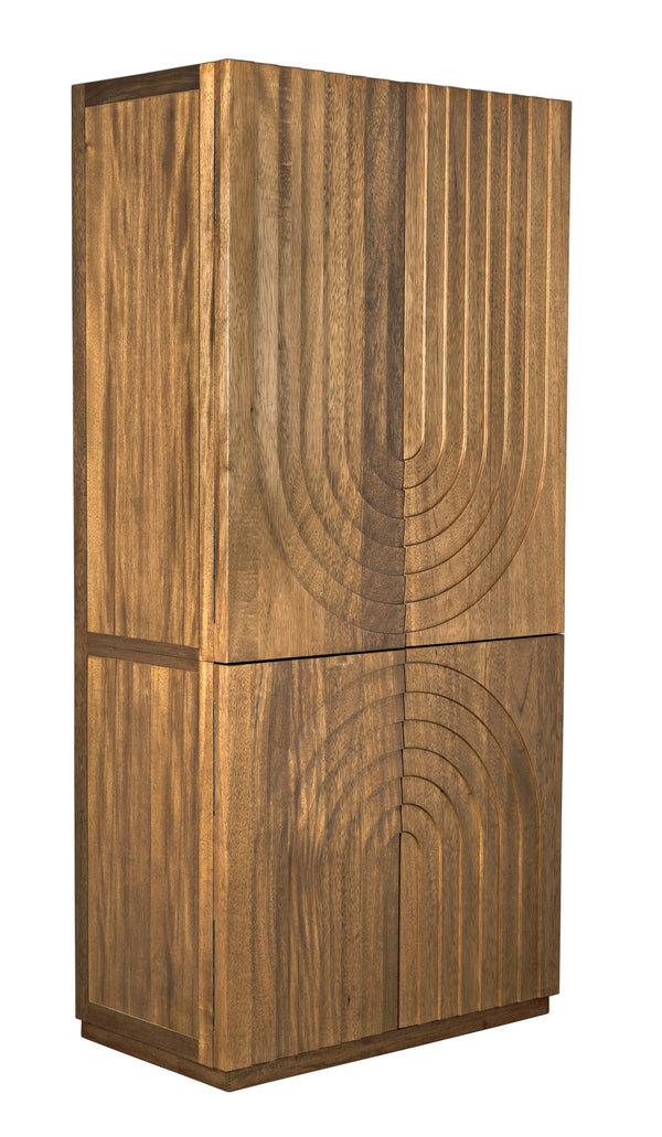 Otto Hutch Dark Walnut Finish