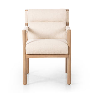 Kiano Dining Armchair In Charter Oatmeal