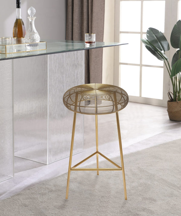 Sylvester Counter Stool In Gold