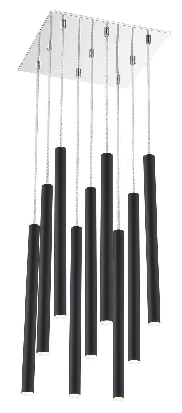 Forest 9 Light Island/Billiard in Chrome Finish