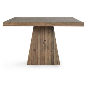 Montana Solid Wood Dining Table with Pedestal Base