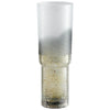 Large Canyonland Vase in Clear and Guilded Silver