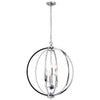 6LT Fixture, Polished Chrome w/Jewelled Accents