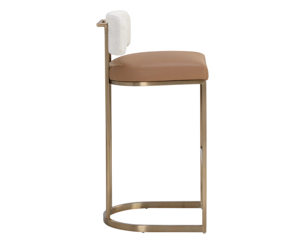 LARISSA BARSTOOL - NAPA COGNAC / RHEA LIGHT BARLEY