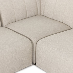 Gwen Outdoor 4 Pc Sectional In Faye Sand
