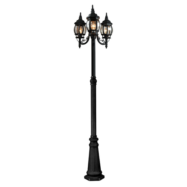 Classico AC8099BK Outdoor Post Light in Black