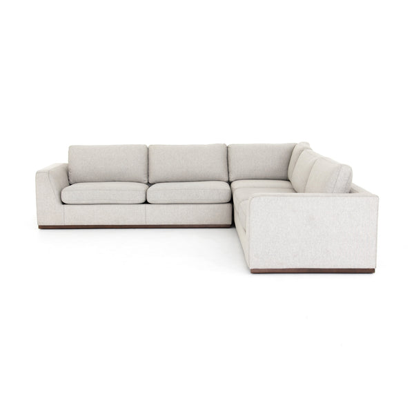 Colt 3 Piece Sectional-Aldred Silver
