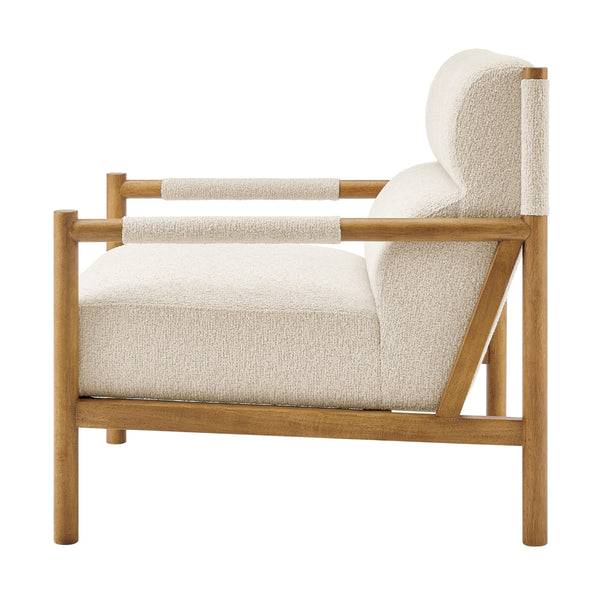 Olsen Boucle Accent Arm Chair, Palladian Beige