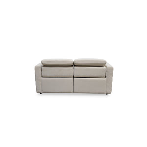 Moe's Juno Power Recliner Sofa in Off White Chenille