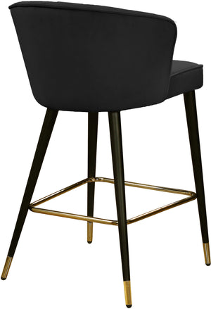 Maxine Stool In Black Velvet