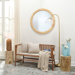 Ohana Rattan Round Mirror