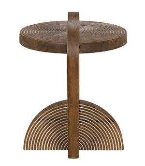 Saturn Side Table, Dark Walnut