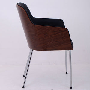 Hudson Arm Plywood/Mb In Black Leather