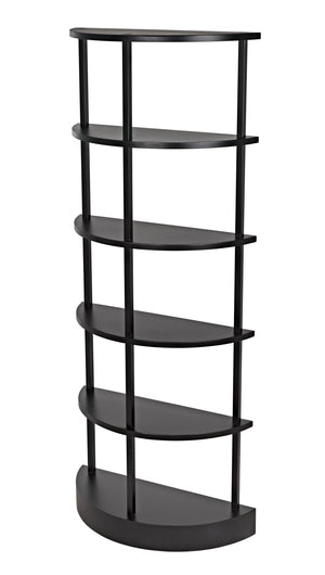 Spago Bookcase, Black Metal