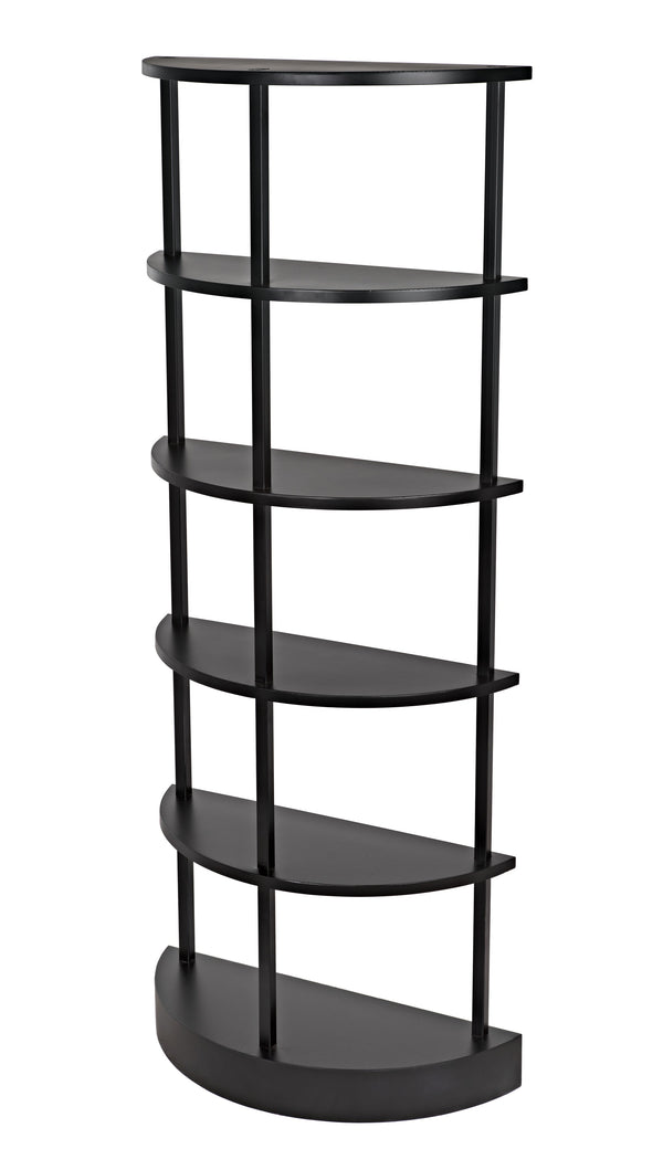 Spago Bookcase, Black Metal