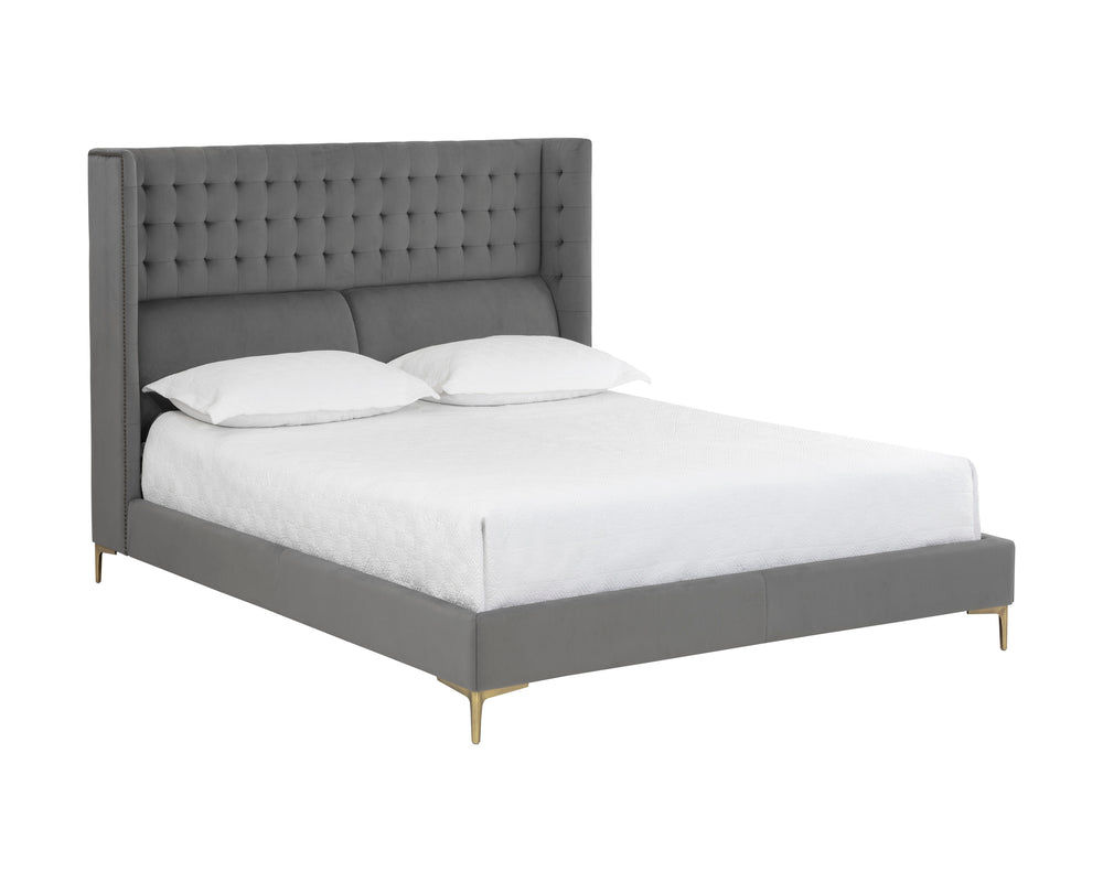 CAIRO BED - QUEEN - ANTONIO CHARCOAL
