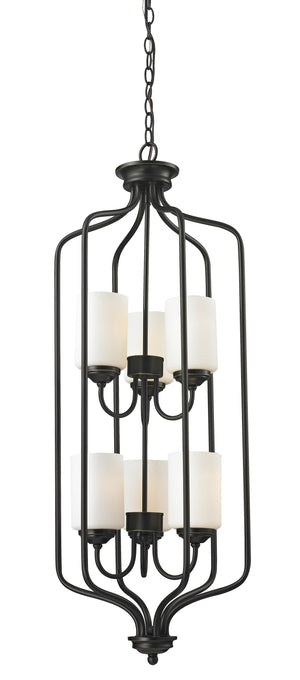 Cardinal 6 Light Pendant in Olde Bronze Finish