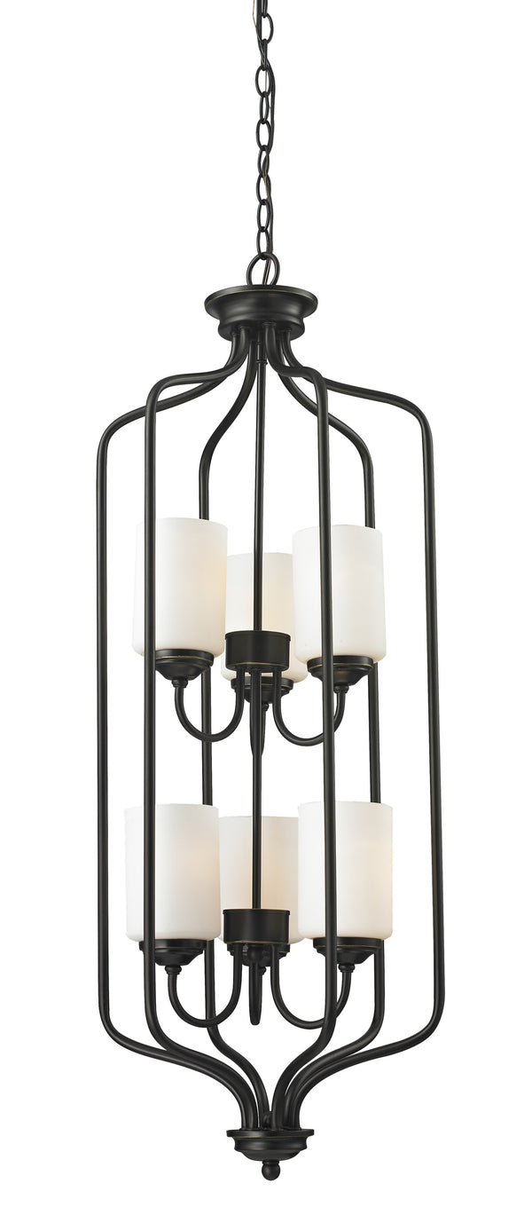 Cardinal 6 Light Pendant in Olde Bronze Finish