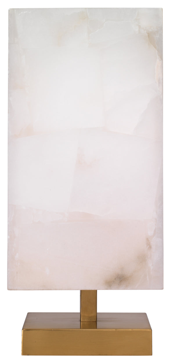 Ghost Axis Alabaster Table Lamp, Brass