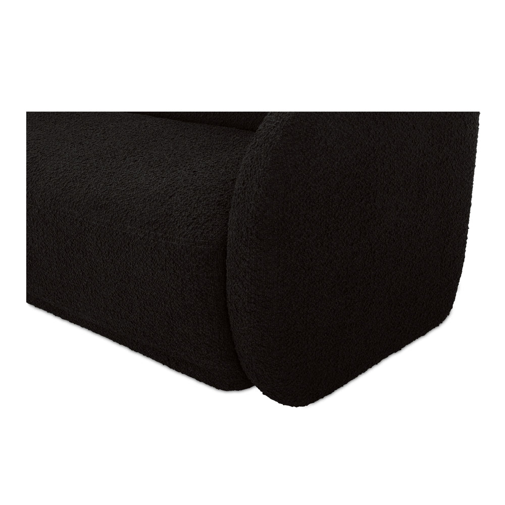 Moe's Faye Black Boucle Sofa