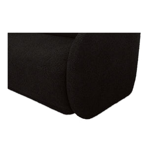 Moe's Faye Black Boucle Sofa