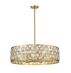 Dealey 8 Light Chandelier in Heirloom Brass Finish