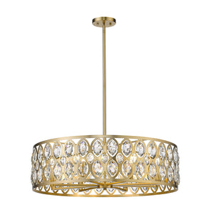 Dealey 8 Light Chandelier in Heirloom Brass Finish
