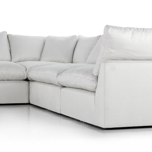 Stevie 5Pc Sec Sofa W/Ottoman In Ivory