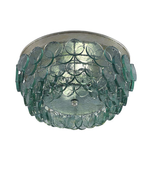 Braithwell Flush Mount In Silver Leaf