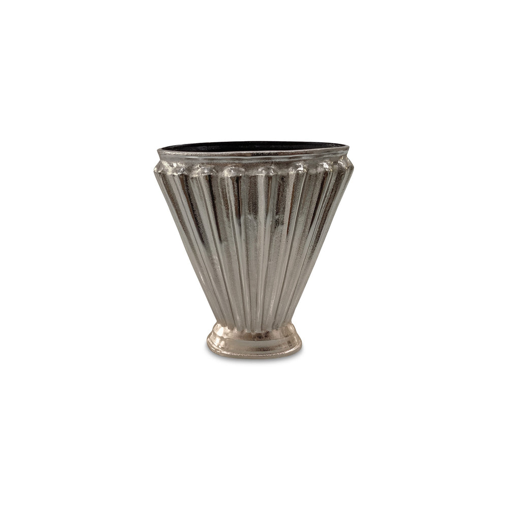 Jade Aged Pewter Aluminum Vase