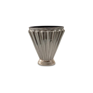 Jade Aged Pewter Aluminum Vase