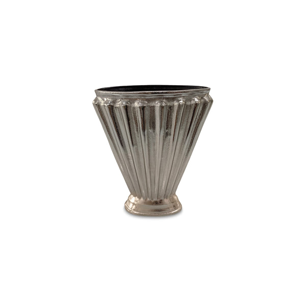 Jade Aged Pewter Aluminum Vase
