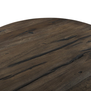 Rivi Large End Table In Antique Belgium Bleach