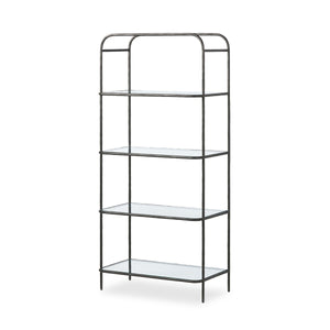 Swinton Bookcase - Hammered Gunmetal