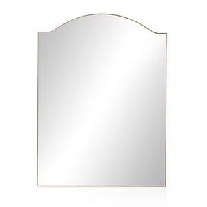 Jacques Floor Mirror In Antique Brass