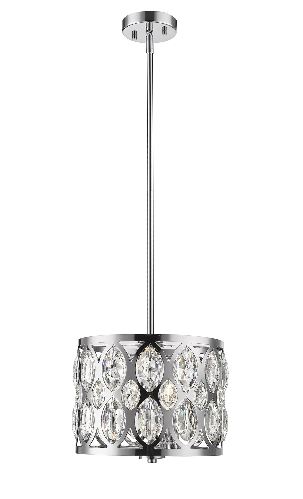 Dealey 3 Light Chandelier in Chrome Finish