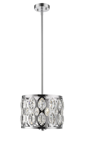 Dealey 3 Light Chandelier in Chrome Finish