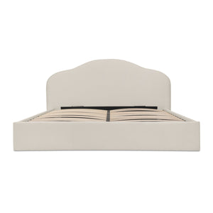 Moe's Maggie King Cream Storage Bed