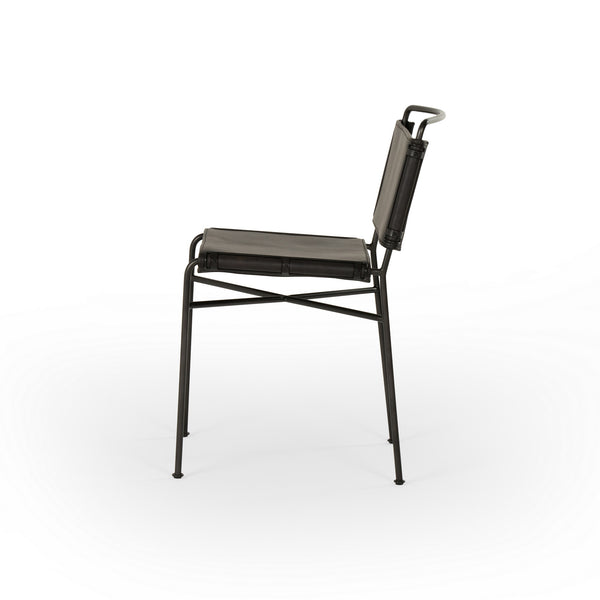 Wharton Dining Chair in Distressed Black