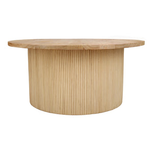 Kiefer Rattan Coffee Table w/ Wood Top, Natural