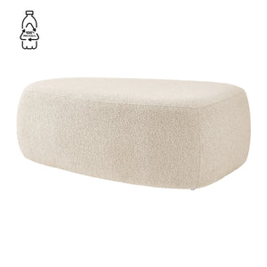 Carlese Boucle Big Ottoman, Palladian Beige