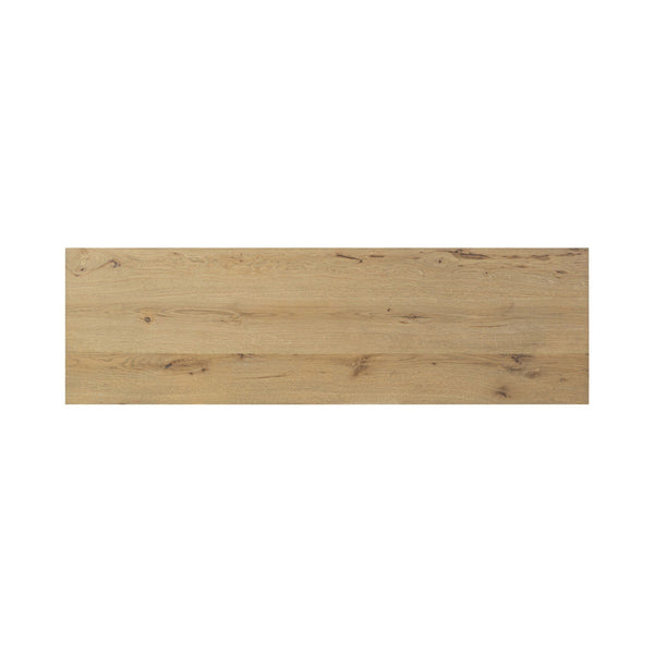 Alessio Media Console - Aged Natural Oak Veneer