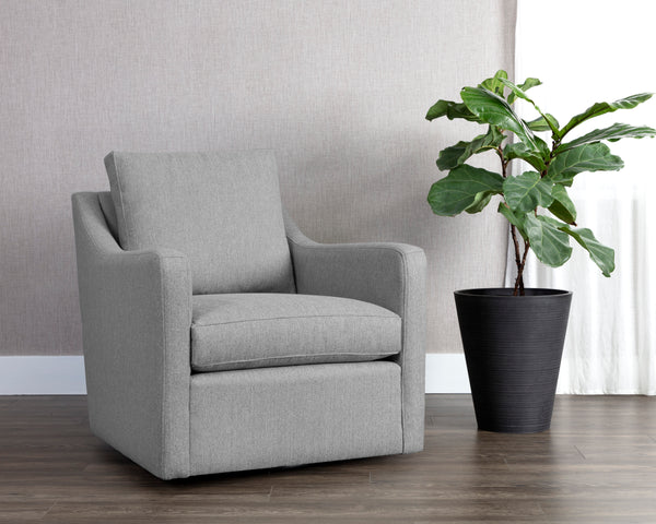 BRIANNA SWIVEL LOUNGE CHAIR - LIV DOVE