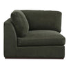 Moe's Rue Corner Chair in Deep Green