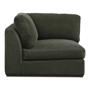 Moe's Rue Corner Chair in Deep Green