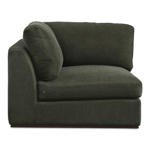 Moe's Rue Corner Chair in Deep Green