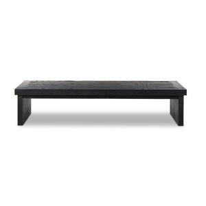Warby Coffee Table in Worn Black Oak